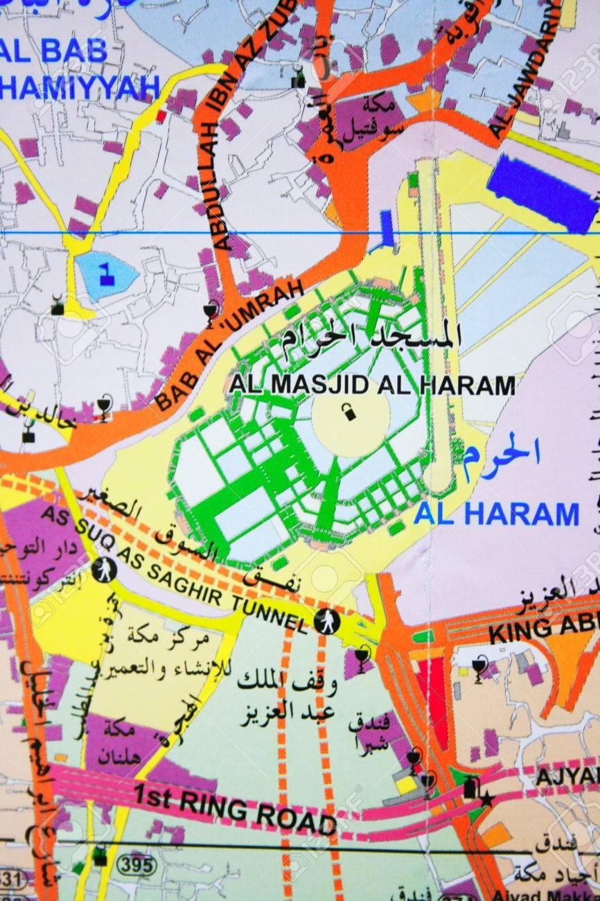 Mekkai haram térkép