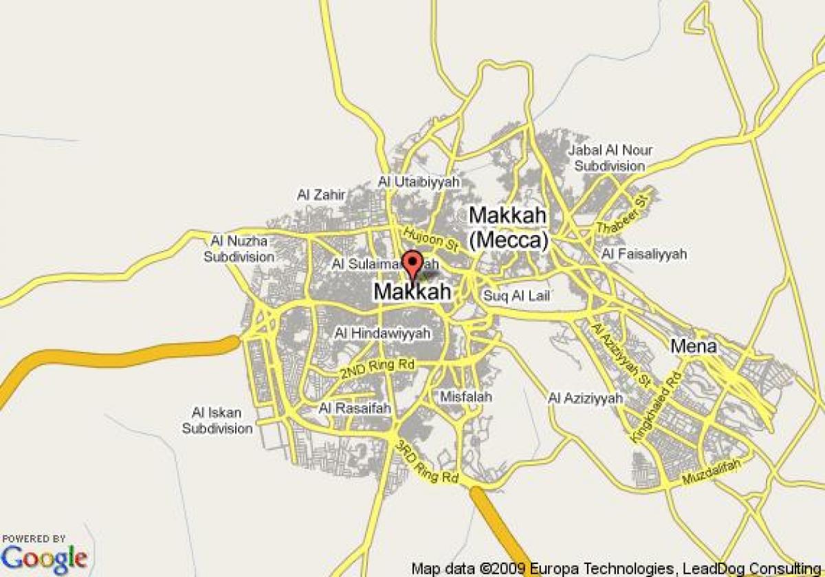 térkép Mekka utca