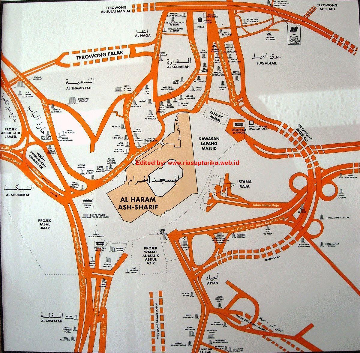 térkép misfalah Mekkája térkép