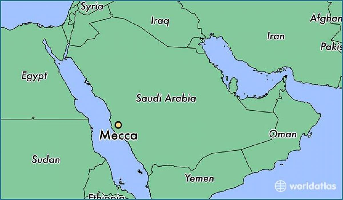 Mekka város térkép